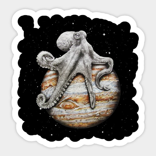 Celestial Cephalopod Sticker by jamesormiston